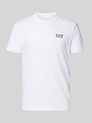 T-Shirt mit Label-Print von EA7 Emporio Armani Weiß - 11