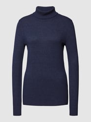 Strickpullover mit Rollkragen von Montego Blau - 27