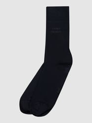 Socken mit Stretch-Anteil im 2er-Pack Modell 'Napoli'  von CARLO COLUCCI Blau - 39