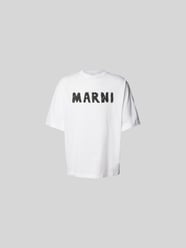 T-Shirt mit Label-Print von Marni Weiß - 11