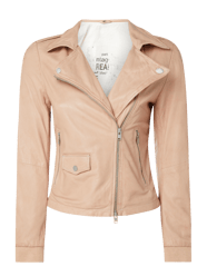 Leren jack in bikerlook, model 'Rose' van Freaky Nation Roze - 33