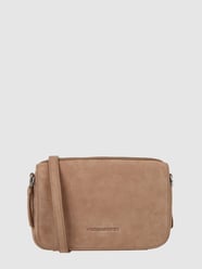 Crossbodytas van suède, model 'Emily'  van Les Visionnaires Bruin - 45
