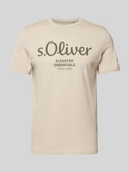 T-Shirt mit Rundhalsausschnitt von s.Oliver RED LABEL Beige - 16