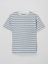 T-Shirt mit Streifenmuster von Basefield Blau - 40