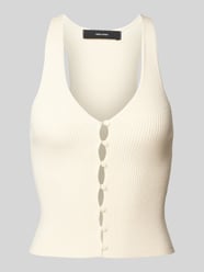 Trägertop mit V-Ausschnitt von Vero Moda Beige - 26