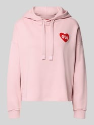 Bluza z kapturem z kapturem od Oui Fuksjowy - 42