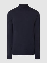 Coltrui van merinowol, model 'Parcusman' van Matinique Blauw / turquoise - 24