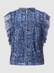 Blusentop mit Allover-Muster Modell 'Janel' von Pepe Jeans Blau - 29