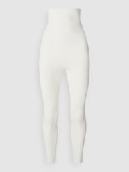 Legginsy krótkie z prążkowaną fakturą od Saisei Szary - 16