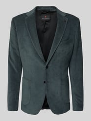 Slim fit 2-knoops colbert van corduroy met reverskraag van Zuitable - 12