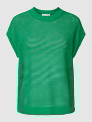 Gebreide blouse in mouwloos design van Marc O'Polo Groen - 29