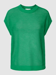 Gebreide blouse in mouwloos design van Marc O'Polo Groen - 10