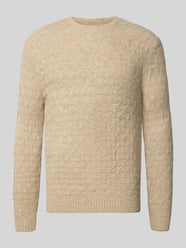Gebreide pullover met ribboorden, model 'BLASIMON' van Jack & Jones Premium Beige - 25