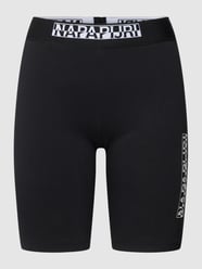 Radlerhose mit Label-Detail von Napapijri Schwarz - 21
