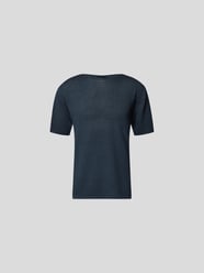 T-Shirt mit Leinen von Roberto Collina Blau - 45