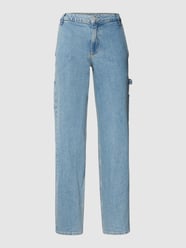 Relaxed Fit Jeans mit High Waist von Review Blau - 37