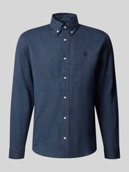 Regular Fit Freizeithemd aus reiner Baumwolle mit Label-Stitching von MCNEAL - 34
