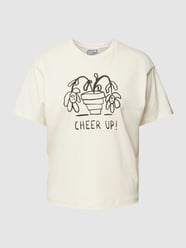 T-shirt met motiefprint van JAKE*S STUDIO WOMAN Wit - 12