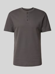 Regular Fit T-Shirt in Waffelstruktur von Tom Tailor Denim - 40