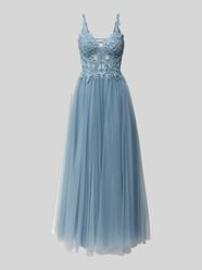 Abendkleid mit Spitze und V-Ausschnitt von Hey Kyla - 12