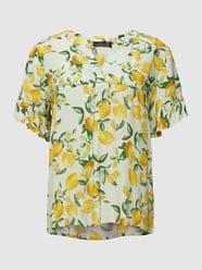 Blouseshirt van rayon met volantmouwen van SMASHED LEMON Groen - 39