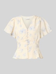 Bluse mit floralem Allover-Print Modell 'Jasmin' von Neo Noir - 46