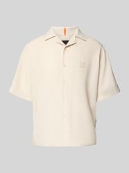 Relaxed Fit Freizeithemd Lyocell-Mix Modell 'LAPISY' von BOSS Orange Beige - 1