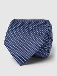 Stropdas van zijde met fijn motief, model 'Tie' van BOSS Blauw - 5