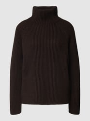 Gebreide pullover met opstaande kraag, model 'Arwen' van Drykorn Bruin - 13