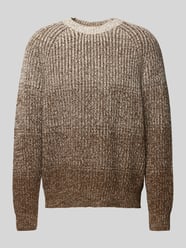 Strickpullover mit Rundhalsausschnitt Modell 'Ezrano' von BOSS Beige - 13