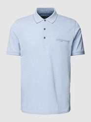 Poloshirt mit Brusttasche von Pierre Cardin Blau - 25