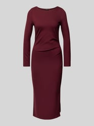 Midikleid mit Raffungen von More & More Bordeaux - 40