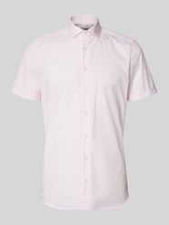 Slim Fit Business-Hemd mit Blockstreifen und Kentkragen von OLYMP Level 5 Pink - 35