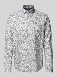 Regular Fit Freizeithemd mit floralem Allover-Print von Christian Berg Men - 19