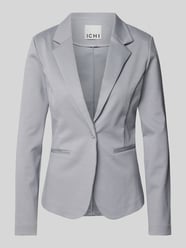 Slim fit blazer met paspelzakken, model 'KATE' van ICHI Grijs / zwart - 30