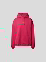 Oversized Hoodie mit Label-Print von VETEMENTS Rosa - 43