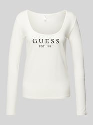 Longsleeve mit Label-Print Modell 'CARRIE' von Guess Beige - 48