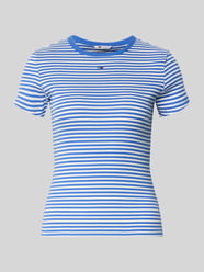 t-shirt o kroju slim fit z mieszanki bawełny od Tommy Jeans - 5