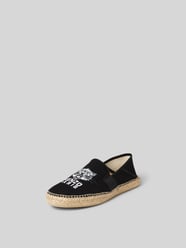 Espadrilles mit Label-Stitching von Kenzo Schwarz - 36