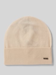 Czapka beanie z aplikacją z logo model ‘Lari’ od BOSS - 48