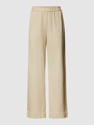 Linnen broek met elastische band van Gant Wit - 37