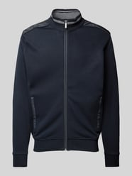 Sweatjacke mit Reißverschluss von bugatti Blau - 33