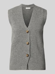 Strickweste aus Wolle mit V-Ausschnitt von Christian Berg Woman - 3