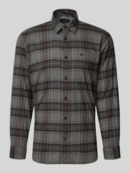 Regular Fit Freizeithemd aus Flanell mit Label-Stitching von camel active - 47