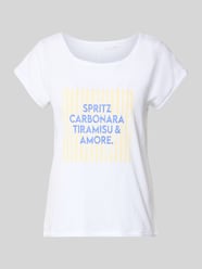 T-shirt z nadrukiem z napisem od Christian Berg Woman - 36