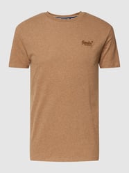 T-shirt z haftem z logo od Superdry Turkusowy - 39