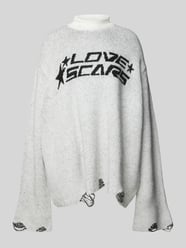 Gebreide pullover met labelstitching van LOVE SCARS - 1