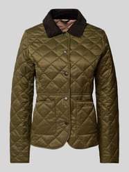 Steppjacke mit aufgesetzten Taschen Modell 'DEVERON' von Barbour Grün - 9