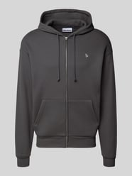 Regular Fit Sweatjacke aus Baumwoll-Mix mit Label-Stitching von REVIEW - 35