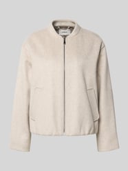 Comfort fit wollen jack met ritssluiting van s.Oliver RED LABEL Beige - 21